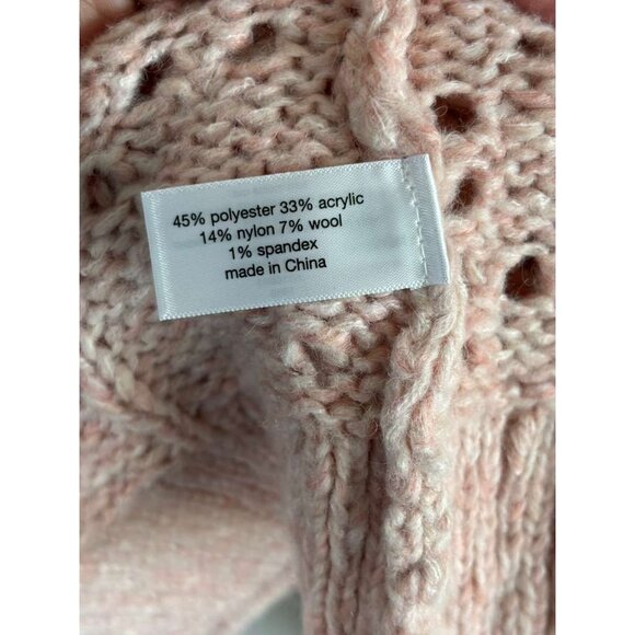 Lane Bryant Women’s Tunic Knit Pullover Open Stitch Sweater Pink Size 18/20 - Picture 8 of 12